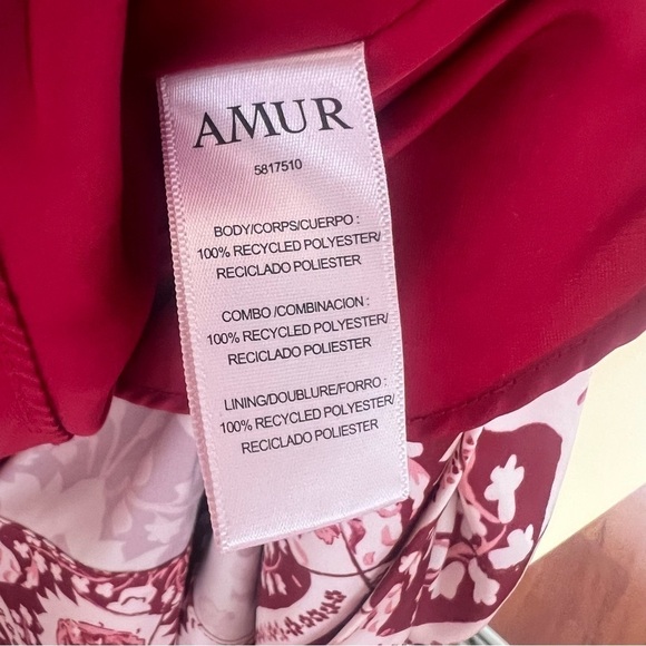 AMUR Krista Scarf Asymmetrical Dress Size 8 - Picture 11 of 12